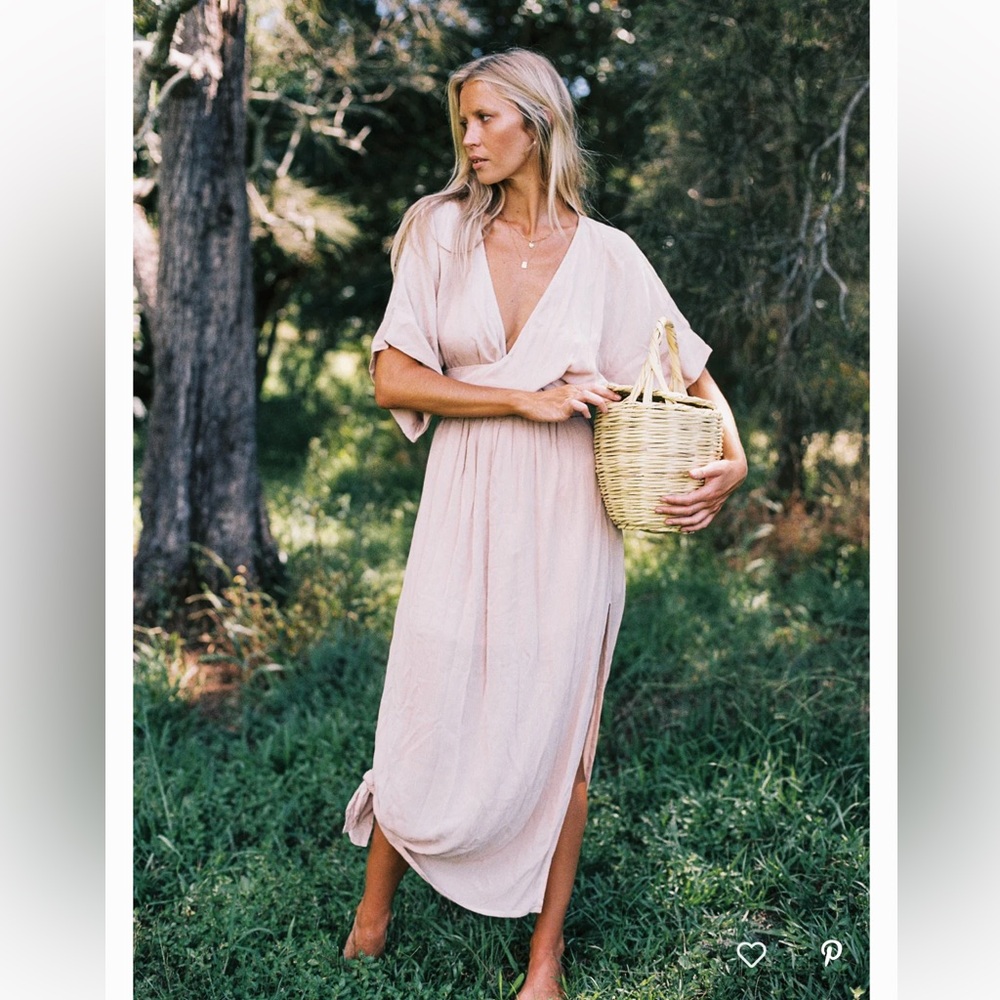 NWT Hazel & Folk  Melody Maxi drape tie waist convertible maxi dress